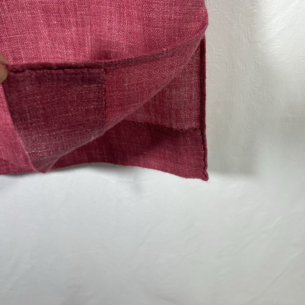 VTG Donald Davis Ireland Wool Linen Midi Tunic Shirt Dress Sz S Salmon Lagenlook - Picture 9 of 10